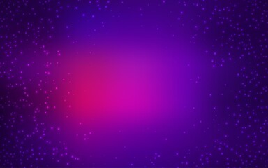 Fototapeta premium Light Purple vector pattern with night sky stars. Shining illustration with sky stars on abstract template. Pattern for astrology websites.