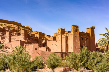 It's Kasr of Ait Benhaddou, a fortified city, the former caravan way from Sahara to Marrakech. UNESCO World Heritage, Morocco