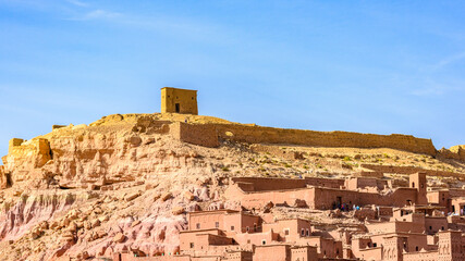 It's Kasr of Ait Benhaddou, a fortified city, the former caravan way from Sahara to Marrakech. UNESCO World Heritage, Morocco