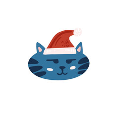 Merry Christmas and Happy New Year illustration. Trendy style. Vector design template. Design for poster, card, invitation, placard, brochure, flyer.