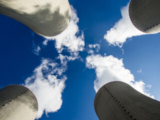 Cooling towers of nuclear power plant