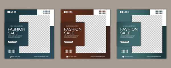 Fashion sale social media post template 