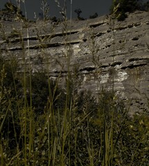 landscape of a hill seen from below