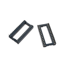 IC Base socket holder isolated on white