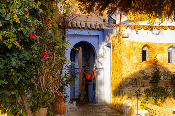 It's Architecture of Chefchaouen, Morocco.