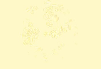 Light Red, Yellow vector layout with circle shapes.