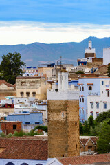 It's Architecture of Chefchaouen, small town in northwest Morocco famous by its blue buildings