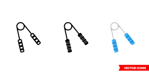 Expander icon of 3 types. Isolated vector sign symbol.