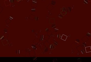 Fototapeta premium Light Green, Red vector backdrop with lines, circles, rhombus.