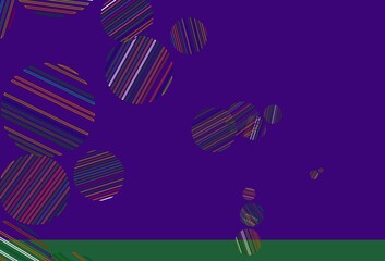 Fototapeta premium Light Multicolor vector pattern with spheres.