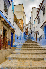 It's Blue walls street of Chefchaouen, Morocco.