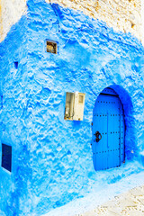 It's Blue walls street of Chefchaouen, Morocco.