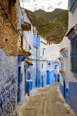 It's Blue walls street of Chefchaouen, Morocco.
