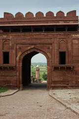 Gate of an Historical Temple in Agra (India)