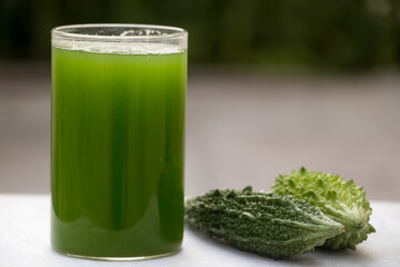 Image of bitter guard juice