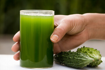 Image of bitter guard juice