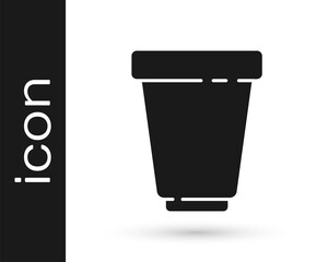 Grey Water filter cartridge icon isolated on white background. Vector Illustration.