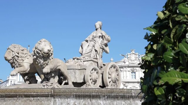 Estatua de la Cibeles en Madrid Espa&ntilde;a 
