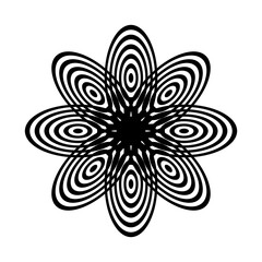 Design monochrome decorative circle element