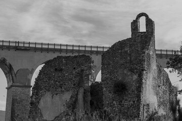 Isernia, Molise, ruins of the Celestial Convent of S. Spirito.  View.