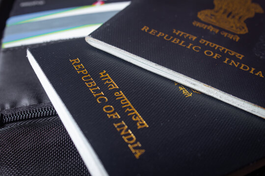 Passport for travelling purpose. Passport of Indian citizens. republic of India passports.