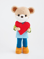 かわいい動物のあみぐるみ（子供の生活）