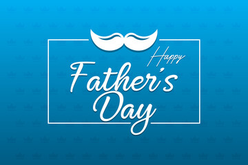Happy fathers day vector celebration card