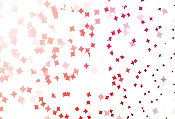 Fototapeta na wymiar Light Red vector background with colored stars.