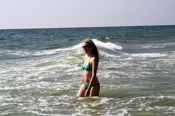 young woman on the beach