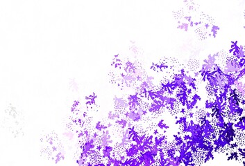 Light Purple vector template with chaotic shapes.