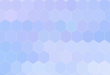 Light Purple vector backdrop with hexagons.