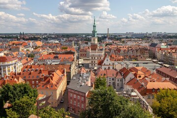 Fototapeta na wymiar Panorama of Poznan.