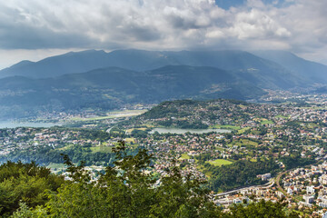Fototapeta na wymiar View of Lugano, Switzerland