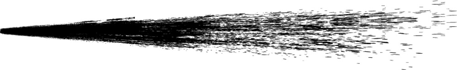 Grunge Paint Roller . Vector brush Stroke . Distressed banner . Black stripes isolated. paintbrush collection . Modern Textured shape . Dry border in Black . Bulge lines