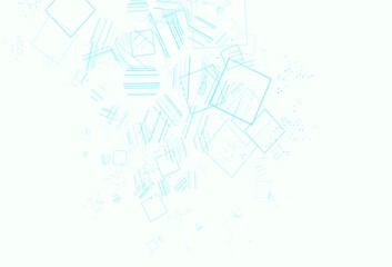 Light Green, Red vector pattern with polygonal style with circles.