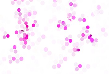 Light Pink vector backdrop with dots.