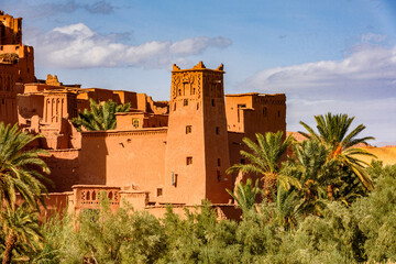 It's Kasr of Ait Benhaddou, a fortified city, the former caravan way from Sahara to Marrakech. UNESCO World Heritage, Morocco