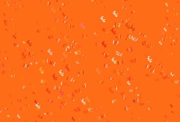 Light Red vector pattern with 30, 50, 90 percentage signs.