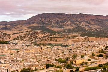 It's Panorama of Fez, the second largest city of Morocco. Fez was the capital city of modern Morocco until 1925 and