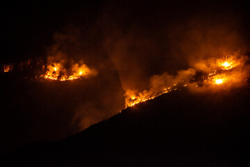 Fototapeta na wymiar Bighorn Fire in Tucson Arizona