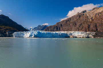 Glacier Bay in Alaska. Beautiful view of Alaska