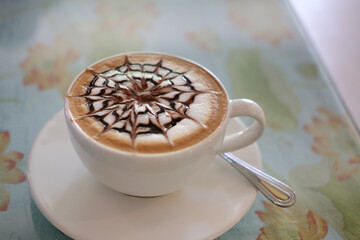 hot cappuccino mocha latte coffee.