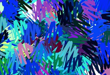 Light Blue, Green vector background with straight lines.