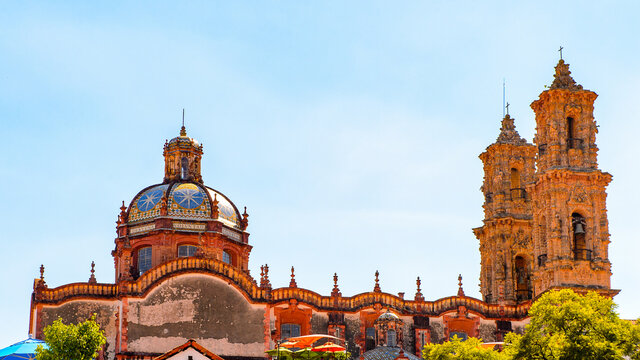 Church of Santa Prisca, Taxco de Alarcon,  Guerrero, Mexico. Built between 1751 and 1758