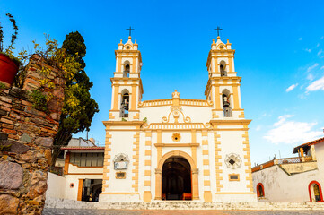 Fototapeta premium Church in Taxco, Mexico. The town is known because of its Silver products