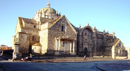 Church of Santiago Apostol (1685) in Lampa near Juliana (Puno Titicaca)