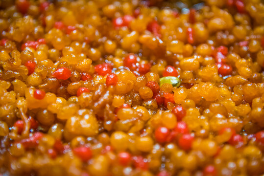 While people are terrified of the pandemic corona virus, people at home at that time made home-made bundi sweet.