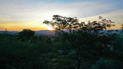 Fototapeta na wymiar sunrise Genoa Nevada