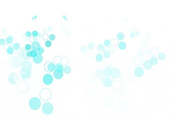 Light Green vector background with spots.