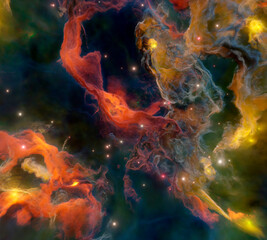 Space galaxy universe nebula 0034 3d render